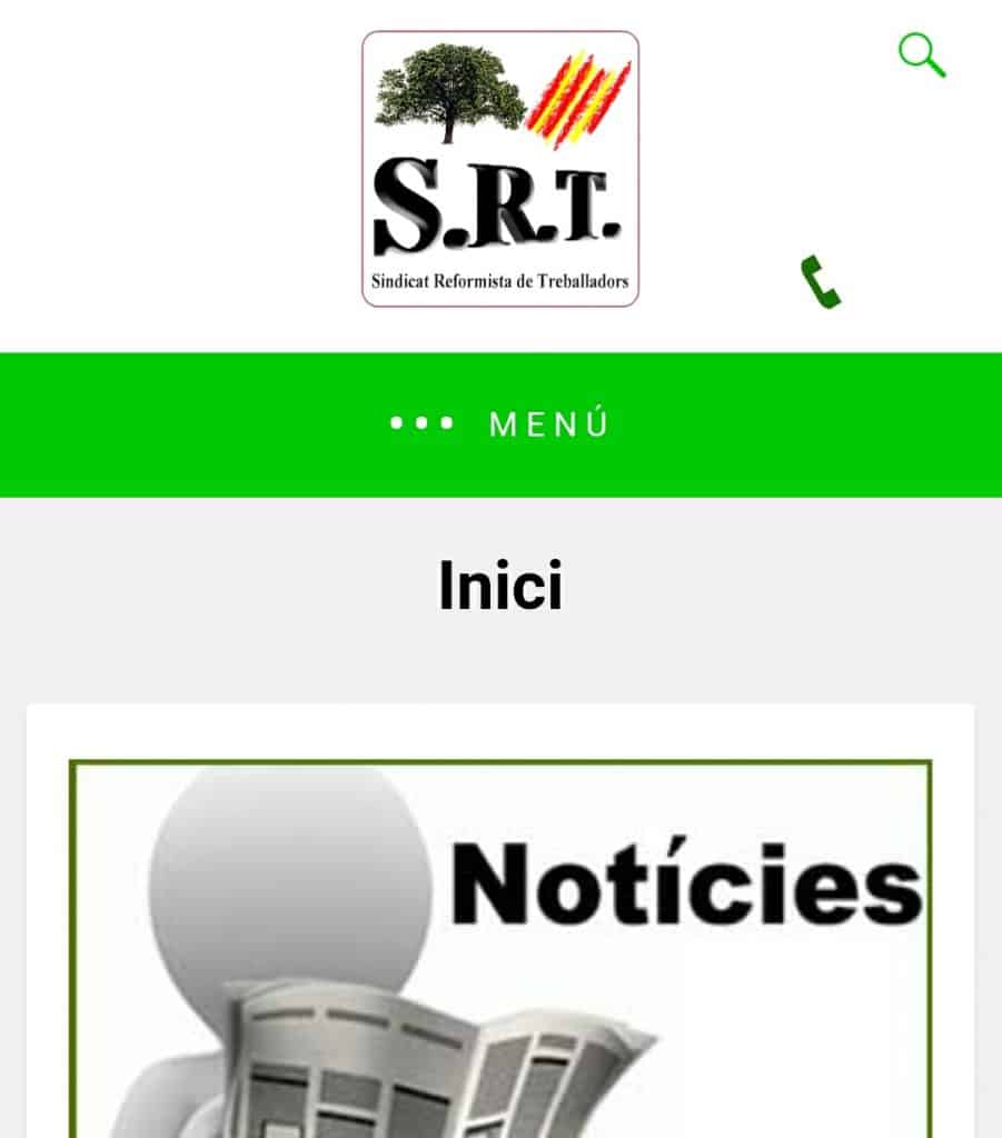 Screenshot amp Sindicat Reformista de Treballadors