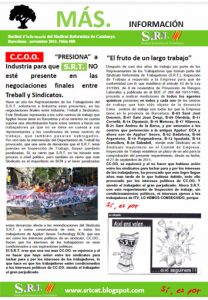 Revista Més Informació del Sindicat Reformista de Treballadors
